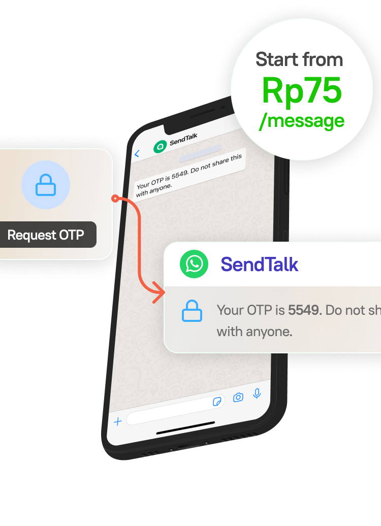 sendtalk otp, more reliable lest cost